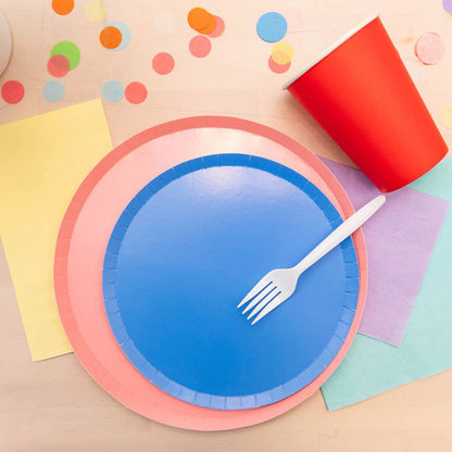 Shades Dessert Plates - 8 Pk. - 23 Color Options: Cherry - Bria Blair Creative