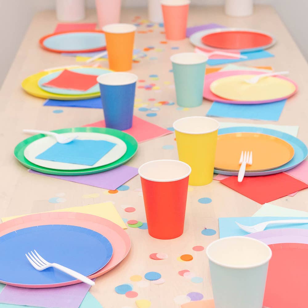 Shades Dessert Plates - 8 Pk. - 23 Color Options: Cherry - Bria Blair Creative