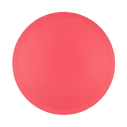 Shades Dessert Plates - 8 Pk. - 23 Color Options: Flamingo - Bria Blair Creative