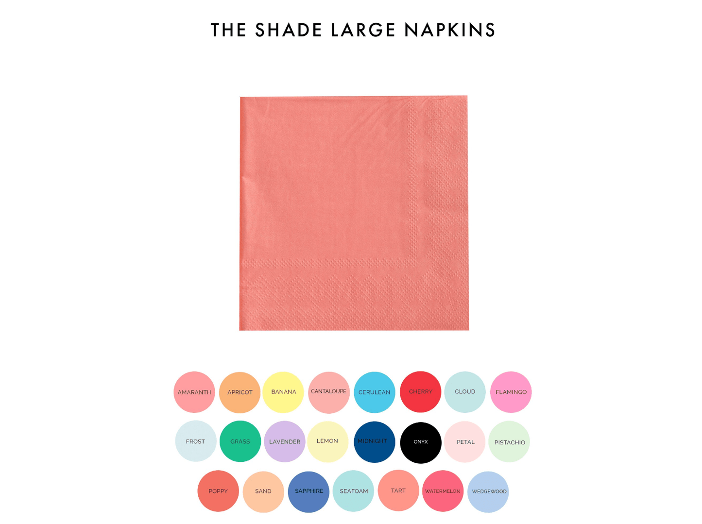 Shades Large Napkins - 16 Pk. 23 Color Options: Cloud - Bria Blair Creative