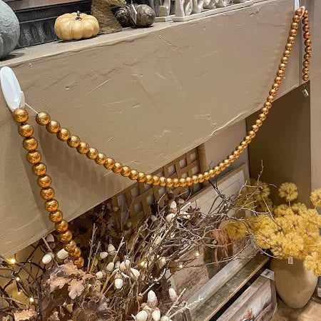 72" Copper Pearl Bead Garland