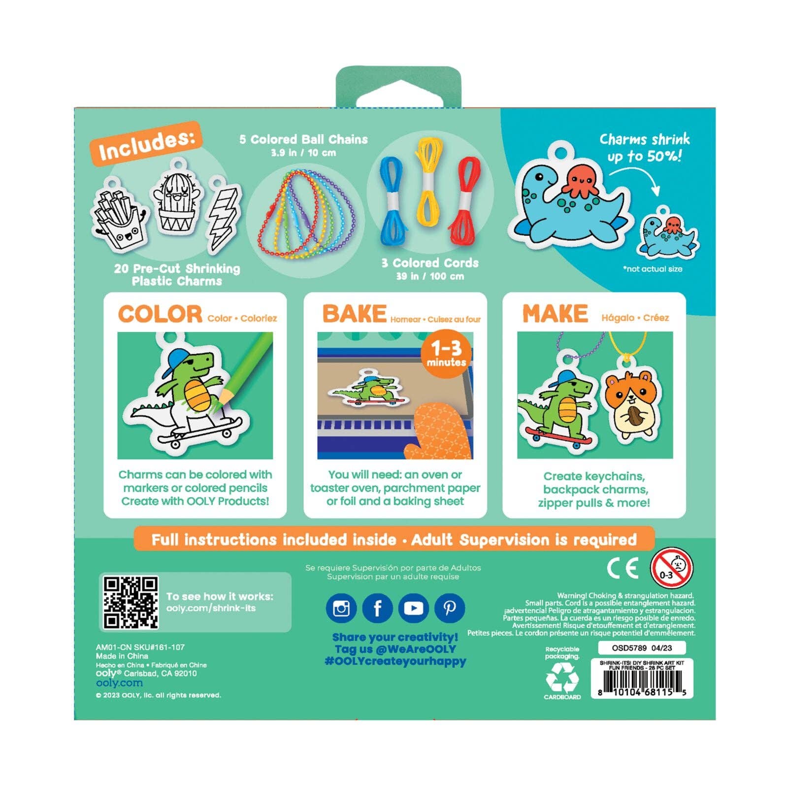 Shrink - Its! D.I.Y. Shrink Art Kit - Fun Friends - Bria Blair Creative
