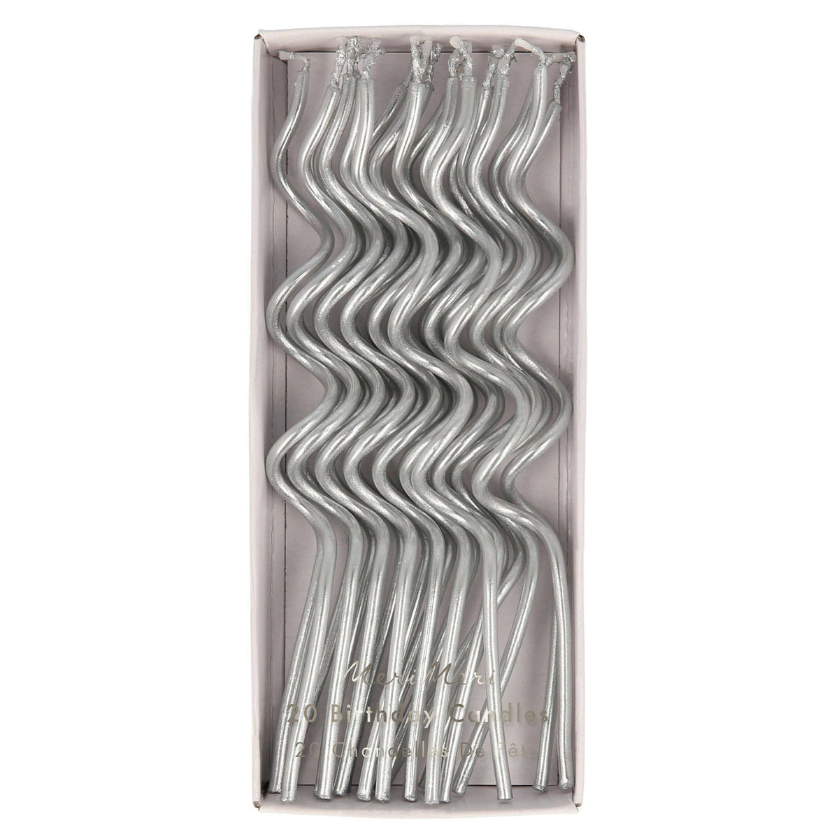 Silver Swirly Candles - Bria Blair Creative