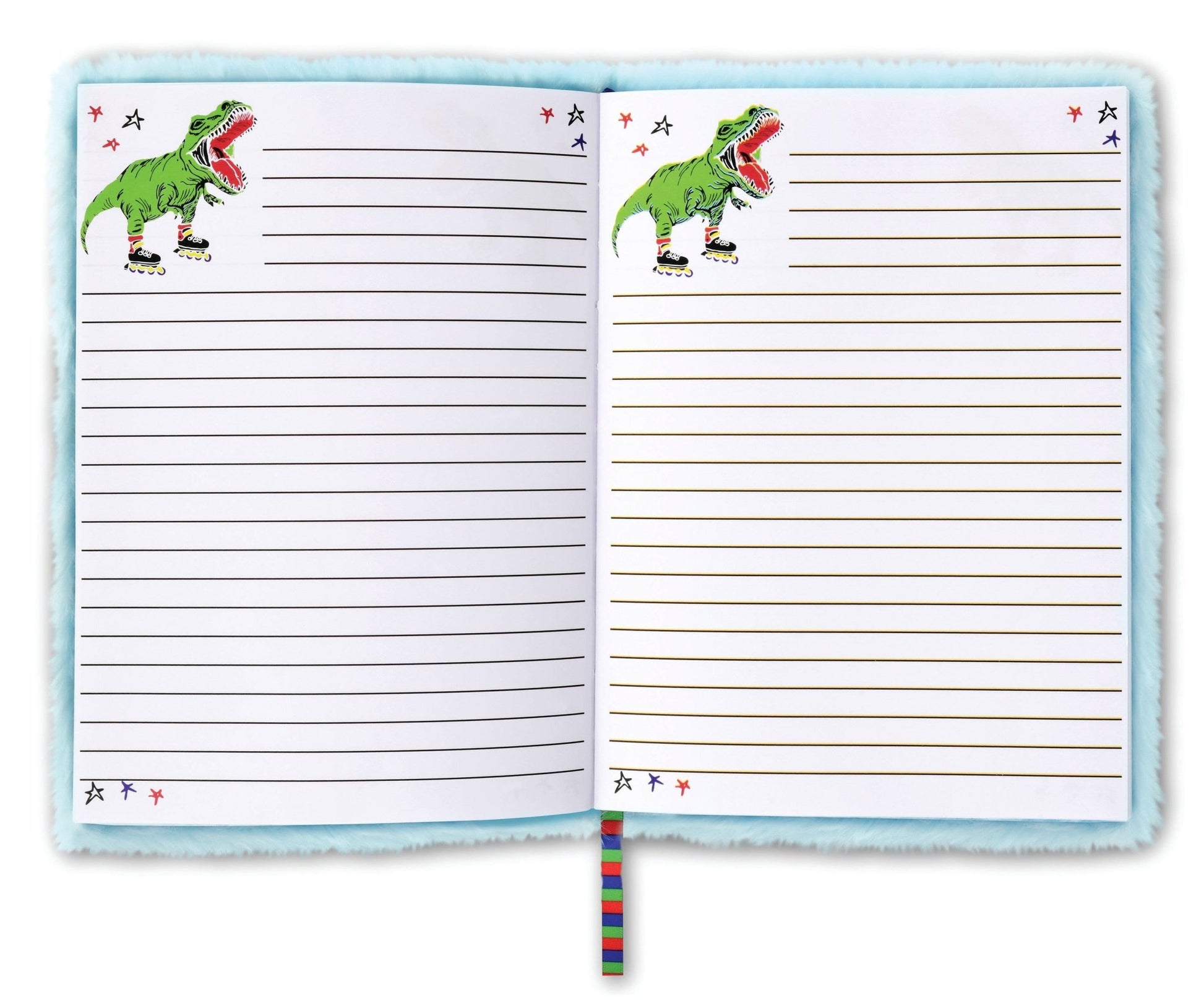 SKATING DINOSAUR FURRY JOURNAL - Bria Blair Creative