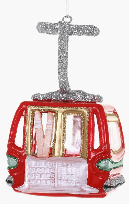 Ski Lift Glass Ornament - Bria Blair Creative