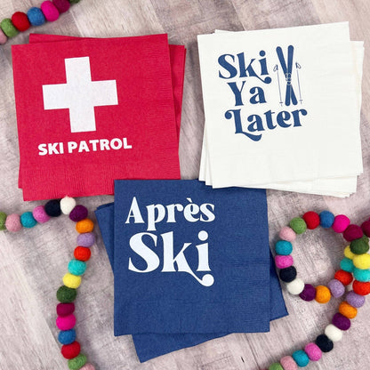 Ski Patrol Napkins - Bria Blair Creative