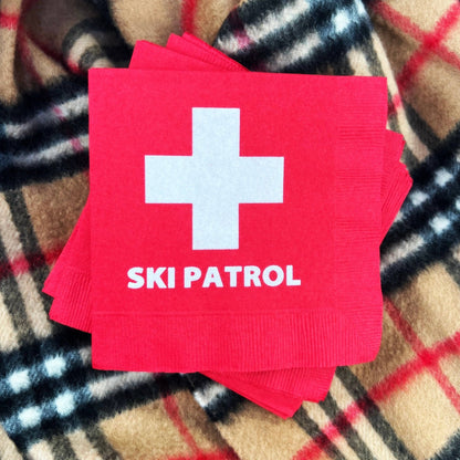 Ski Patrol Napkins - Bria Blair Creative