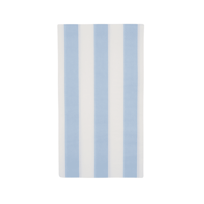 SKY BLUE CABANA STRIPE GUEST TOWELS - Bria Blair Creative