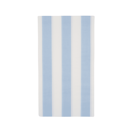 SKY BLUE CABANA STRIPE GUEST TOWELS - Bria Blair Creative