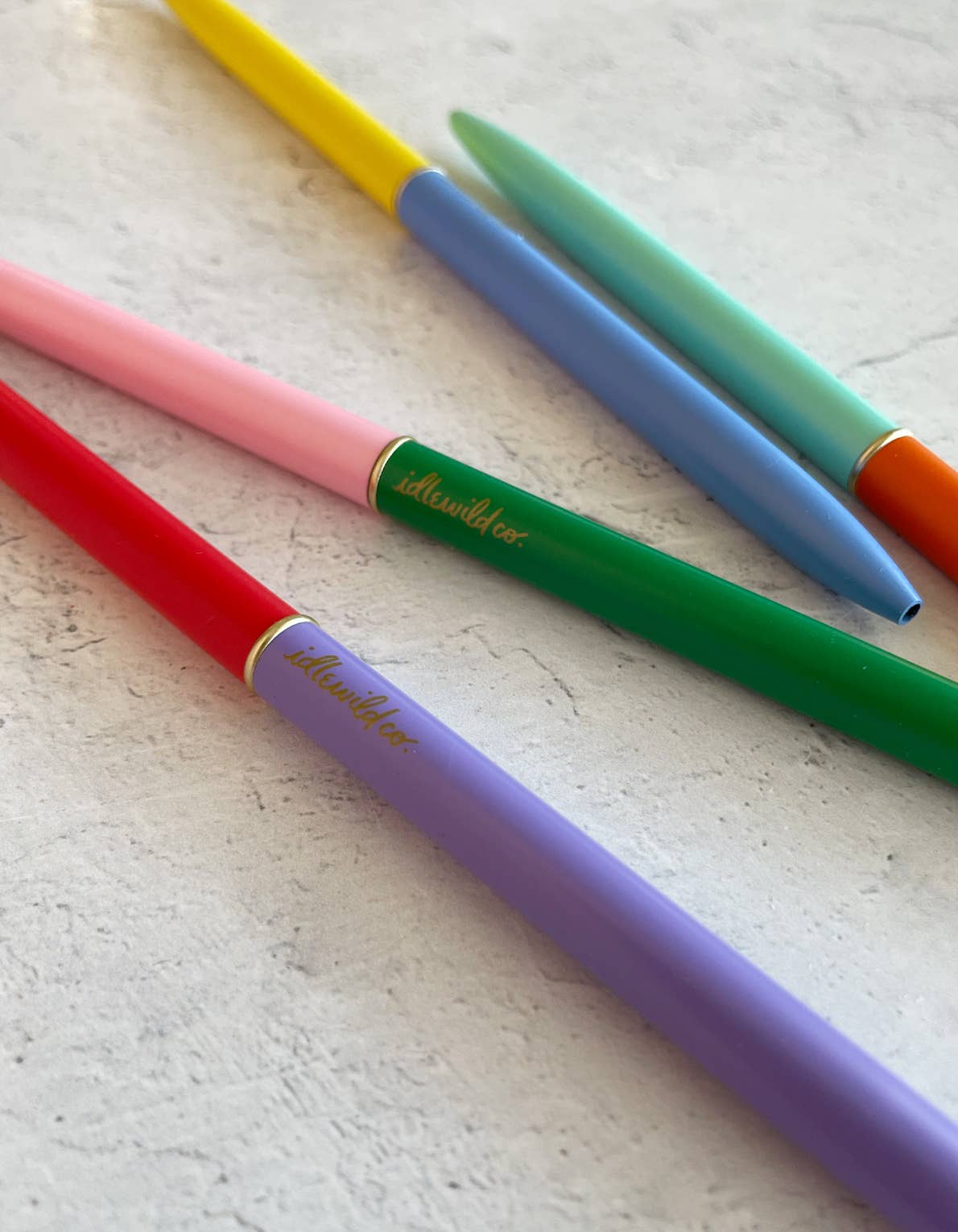 Slim Pens Set of Four | Duo - Tone Classic Rainbow - Bria Blair Creative