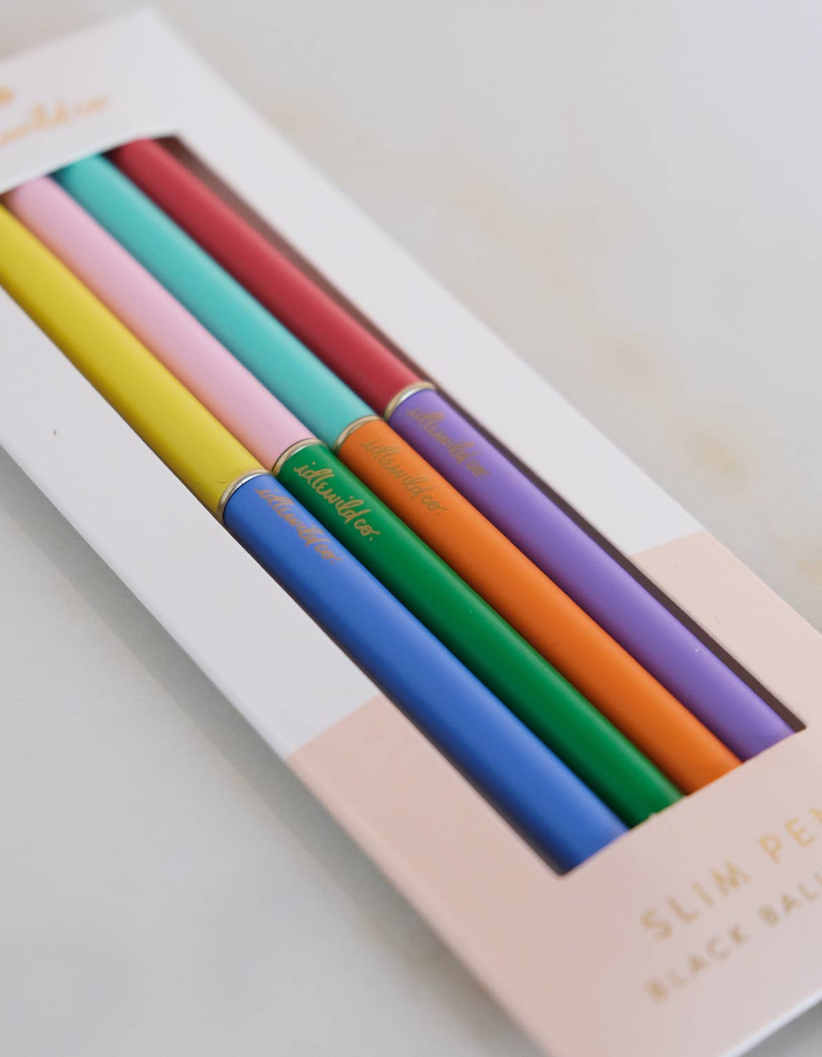 Slim Pens Set of Four | Duo - Tone Classic Rainbow - Bria Blair Creative