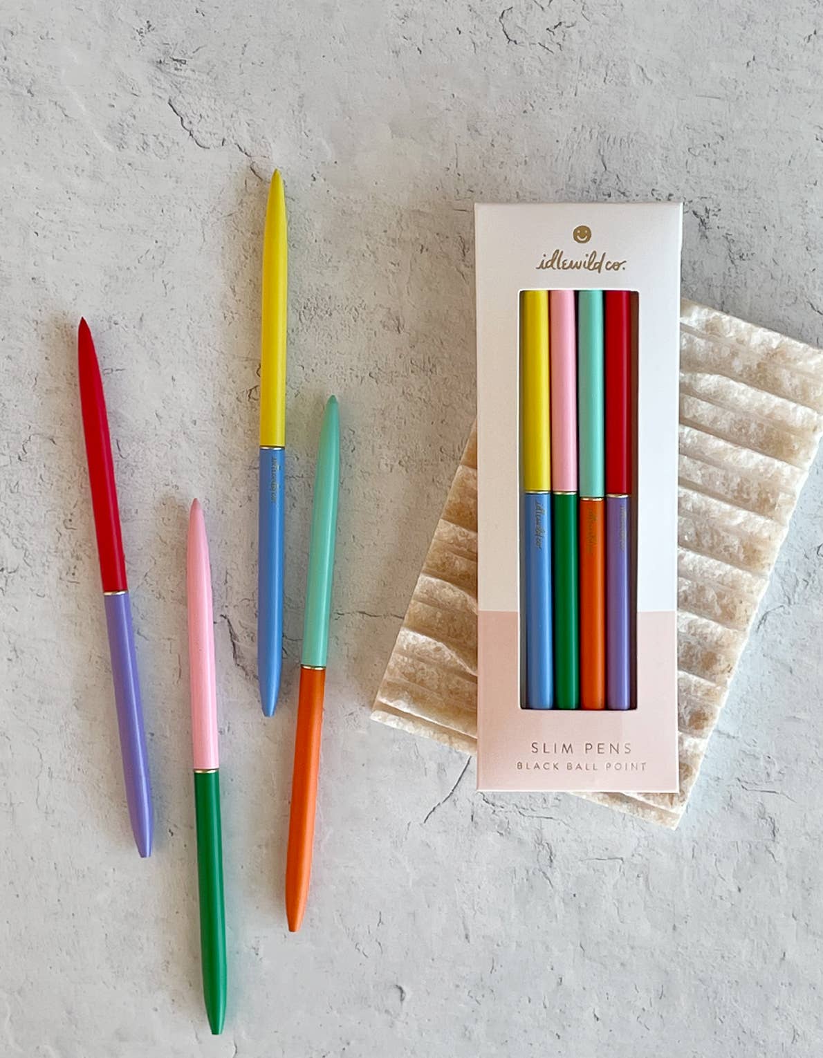 Slim Pens Set of Four | Duo - Tone Classic Rainbow - Bria Blair Creative