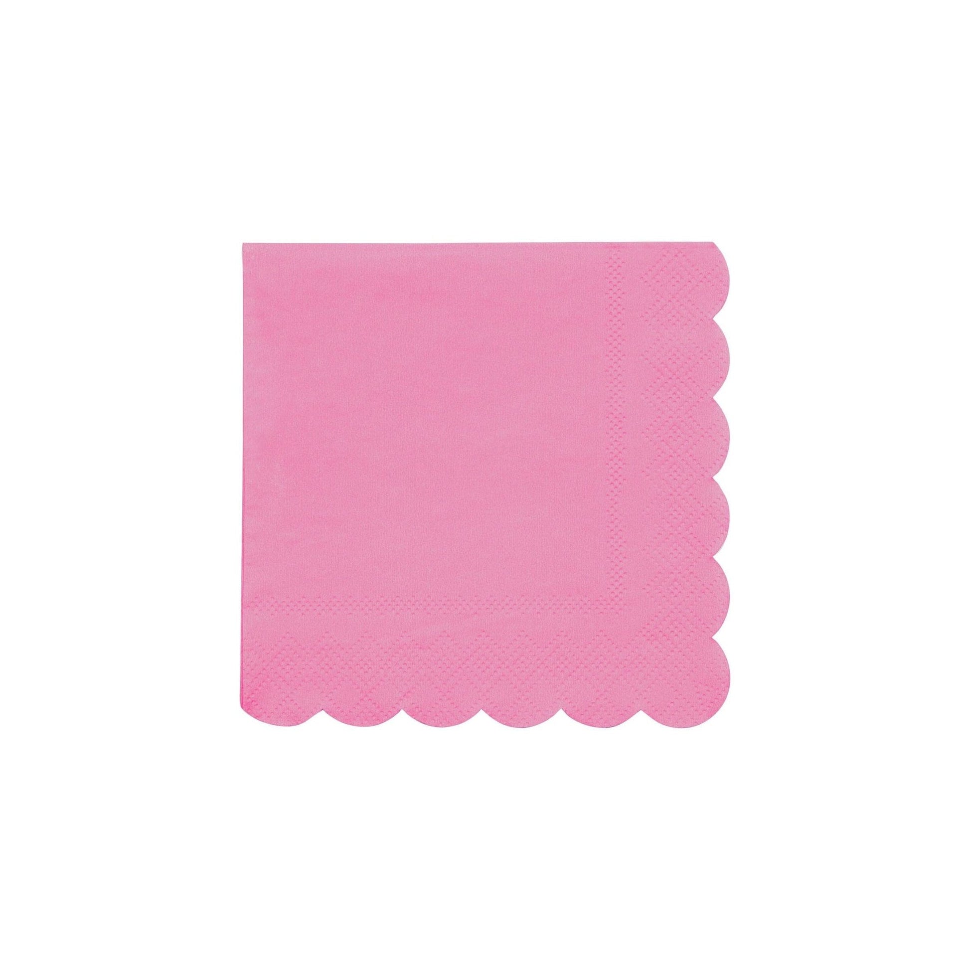 Small Bubblegum Pink Paper Napkins - Bria Blair Creative
