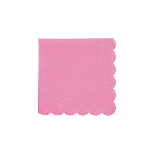 Small Bubblegum Pink Paper Napkins - Bria Blair Creative