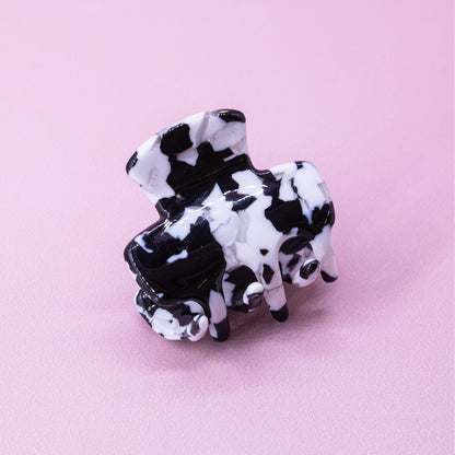 Small Square Tortoise Shell Hair Claw Clips - 2 Pack - Bria Blair Creative