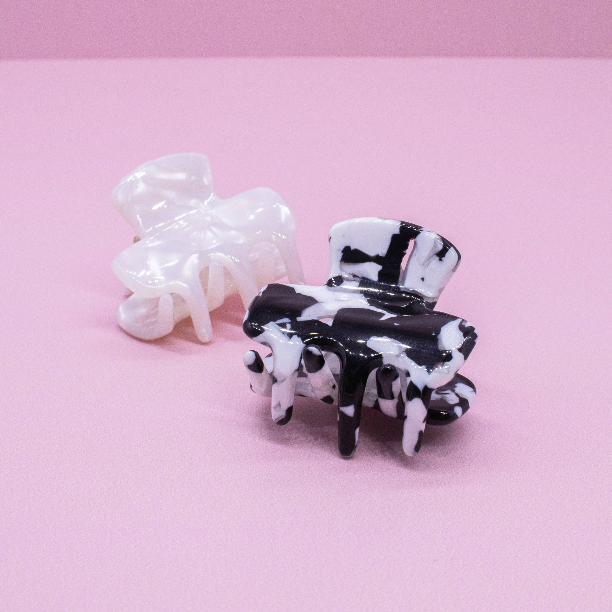 Small Square Tortoise Shell Hair Claw Clips - 2 Pack - Bria Blair Creative