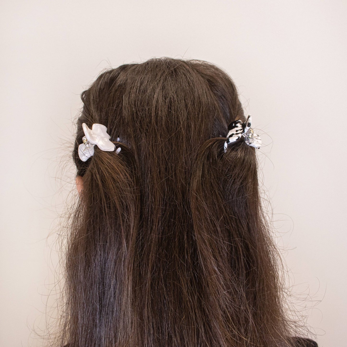 Small Square Tortoise Shell Hair Claw Clips - 2 Pack - Bria Blair Creative