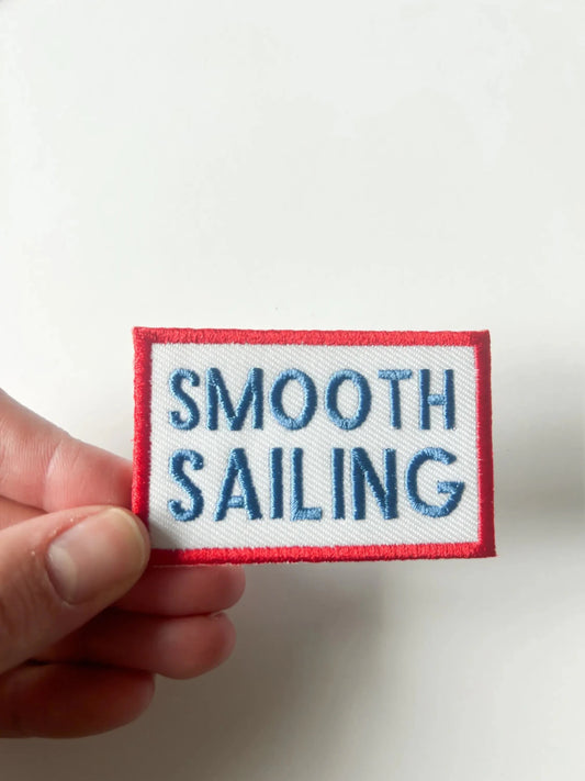 Smooth Sailing Embroidered Iron - On Patch - Bria Blair Creative