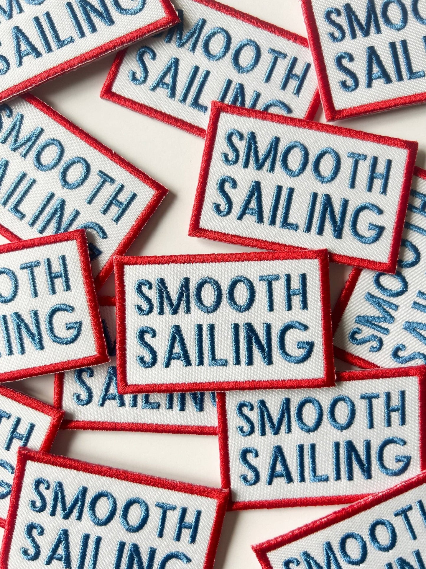 Smooth Sailing Embroidered Iron - On Patch - Bria Blair Creative