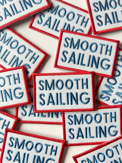 Smooth Sailing Embroidered Iron - On Patch - Bria Blair Creative