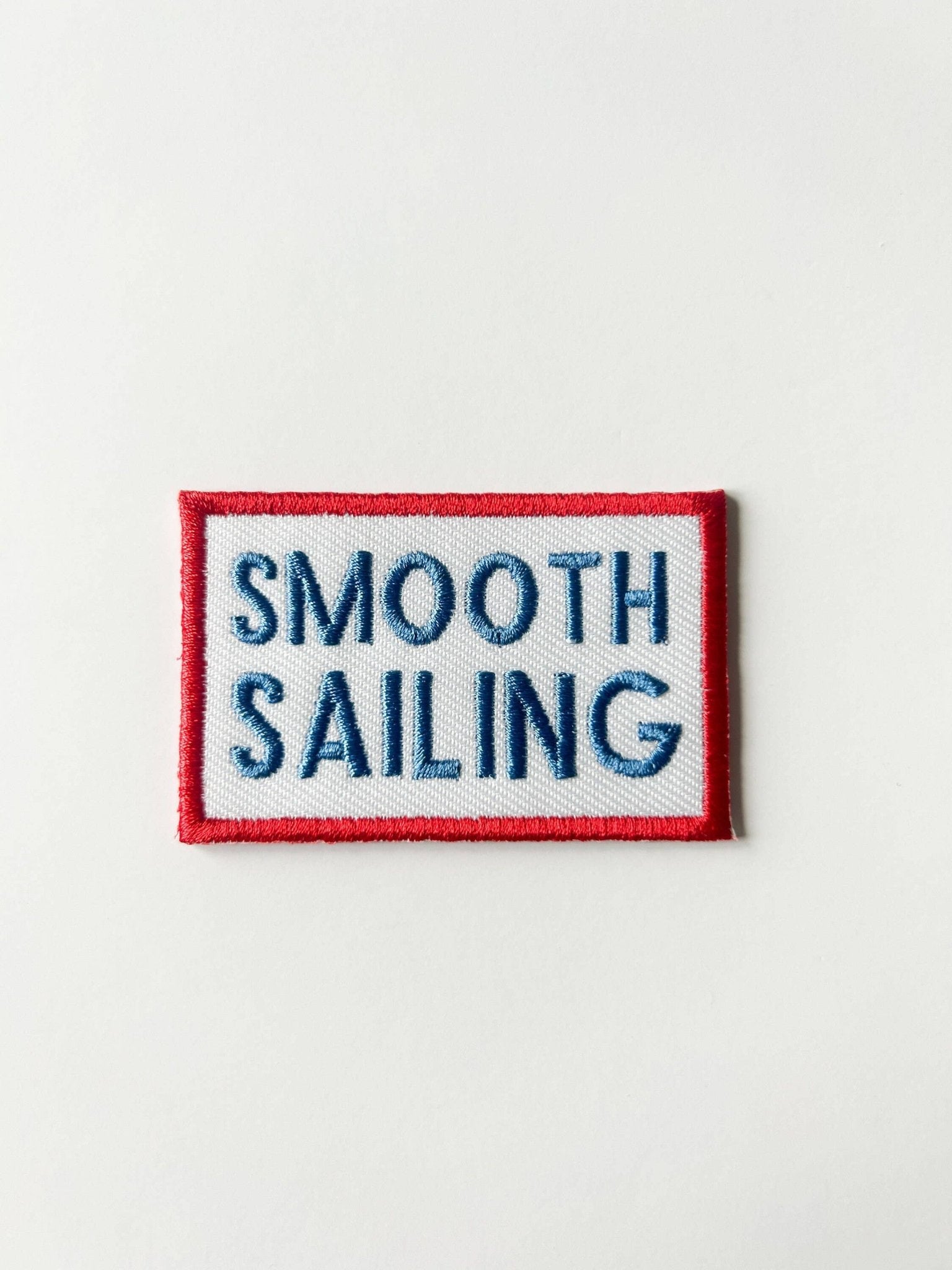 Smooth Sailing Embroidered Iron - On Patch - Bria Blair Creative