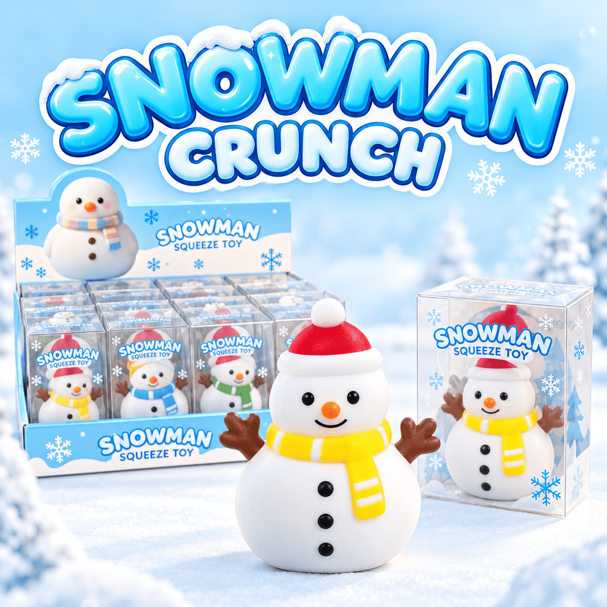 Snowman Crunch ASMR Squishy (Christmas Edition) - Bria Blair Creative