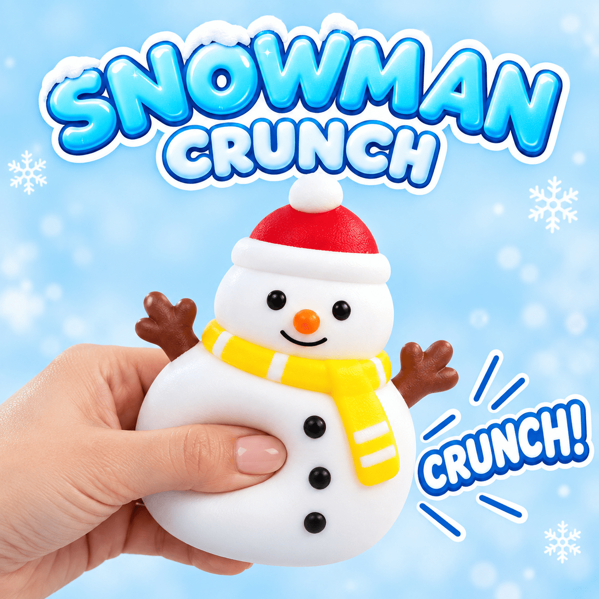 Snowman Crunch ASMR Squishy (Christmas Edition) - Bria Blair Creative
