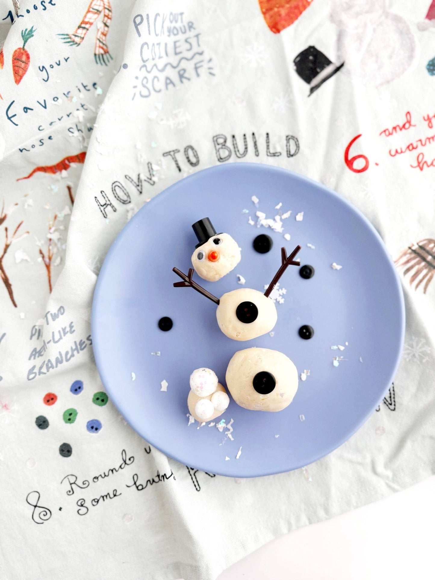 Snowman (Marshmallow) Mini Dough - To - Go - Bria Blair Creative