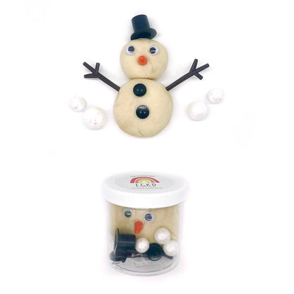 Snowman (Marshmallow) Mini Dough - To - Go - Bria Blair Creative