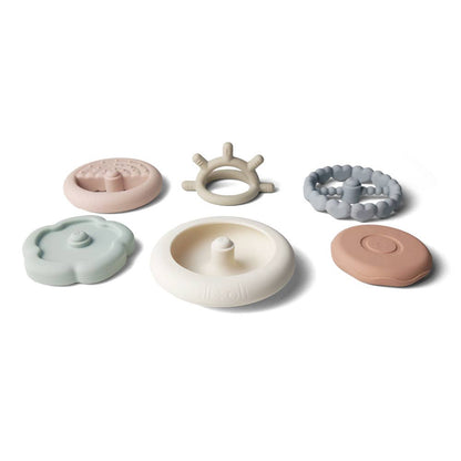 Soft Silicone Stacking Ring Tower (6 - pc) Sun - Bria Blair Creative
