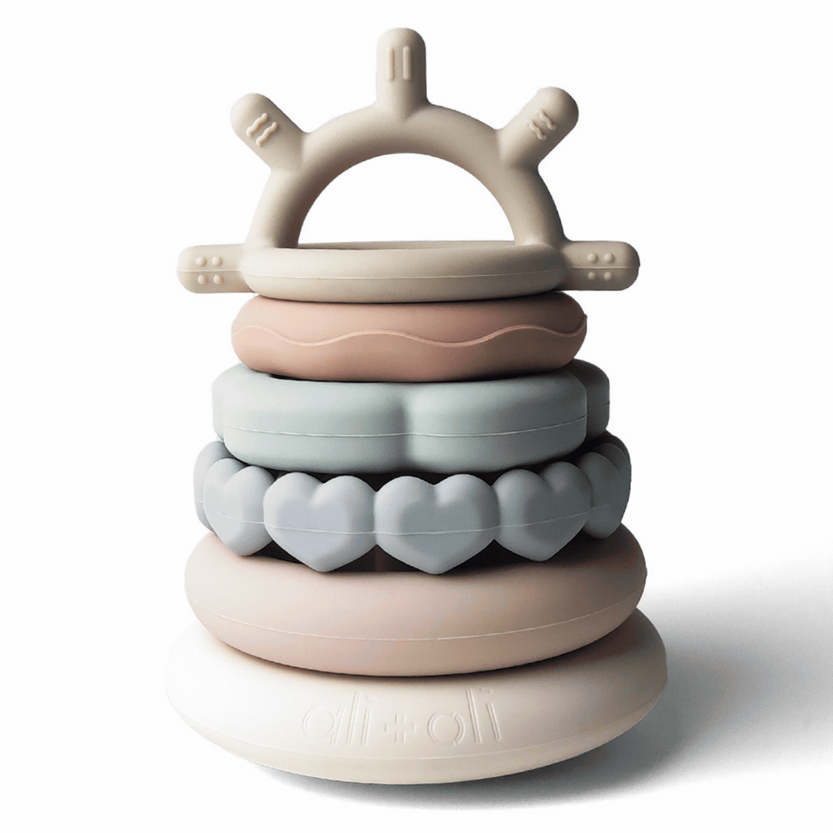 Soft Silicone Stacking Ring Tower (6 - pc) Sun - Bria Blair Creative