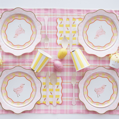 SOLEIL YELLOW CABANA STRIPE CUPS - Bria Blair Creative