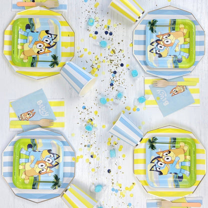 SOLEIL YELLOW CABANA STRIPE GUEST TOWELS - Bria Blair Creative