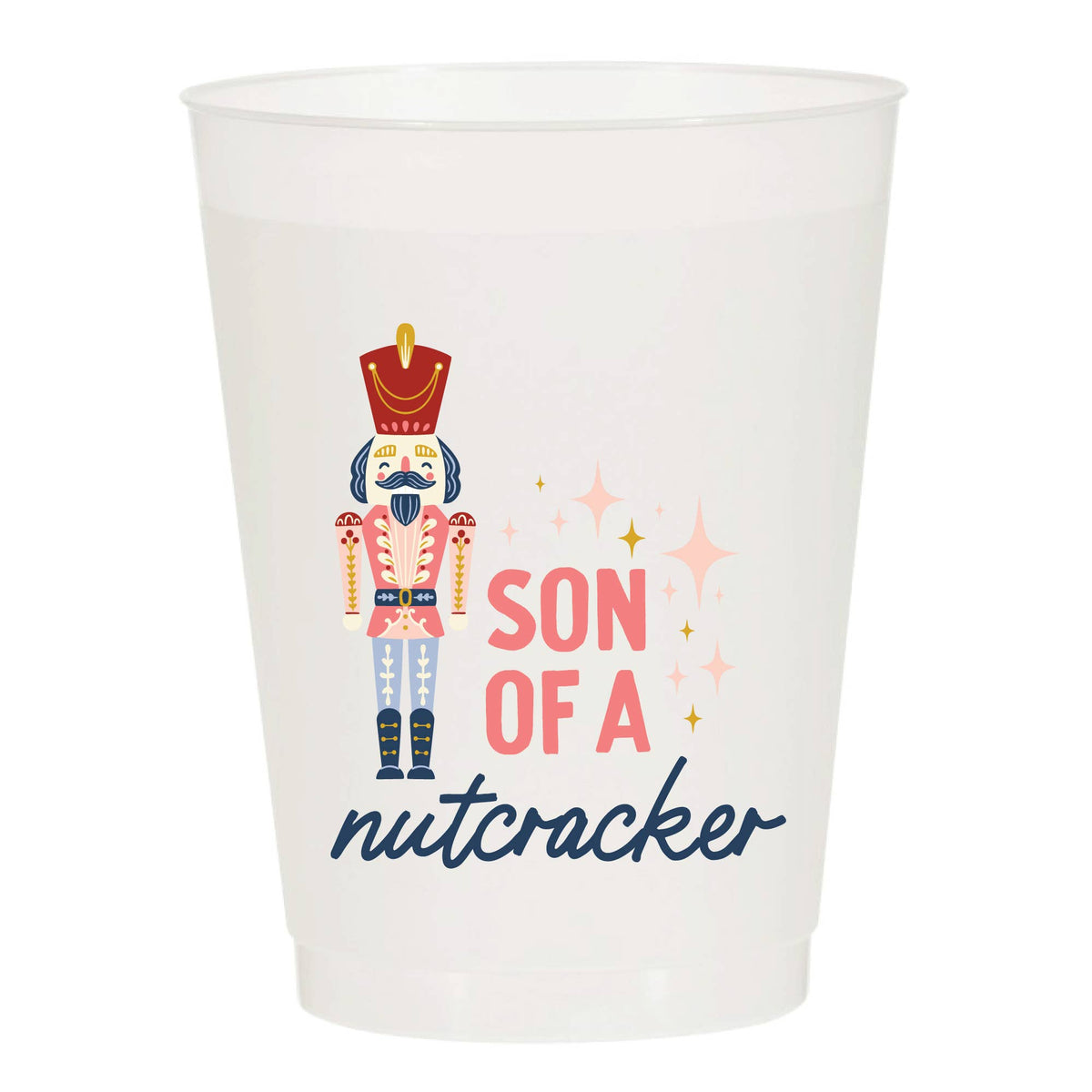 Son Of A Nutcracker Christmas Frosted Cups - Christmas: Pack of 10 - Bria Blair Creative