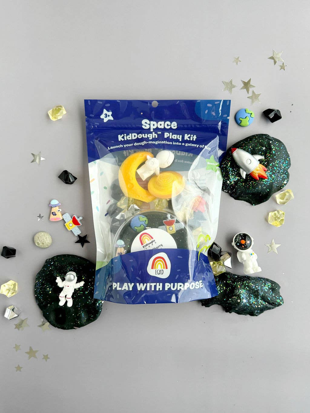 Space (Black Cherry) KidDough Play Kit - Bria Blair Creative