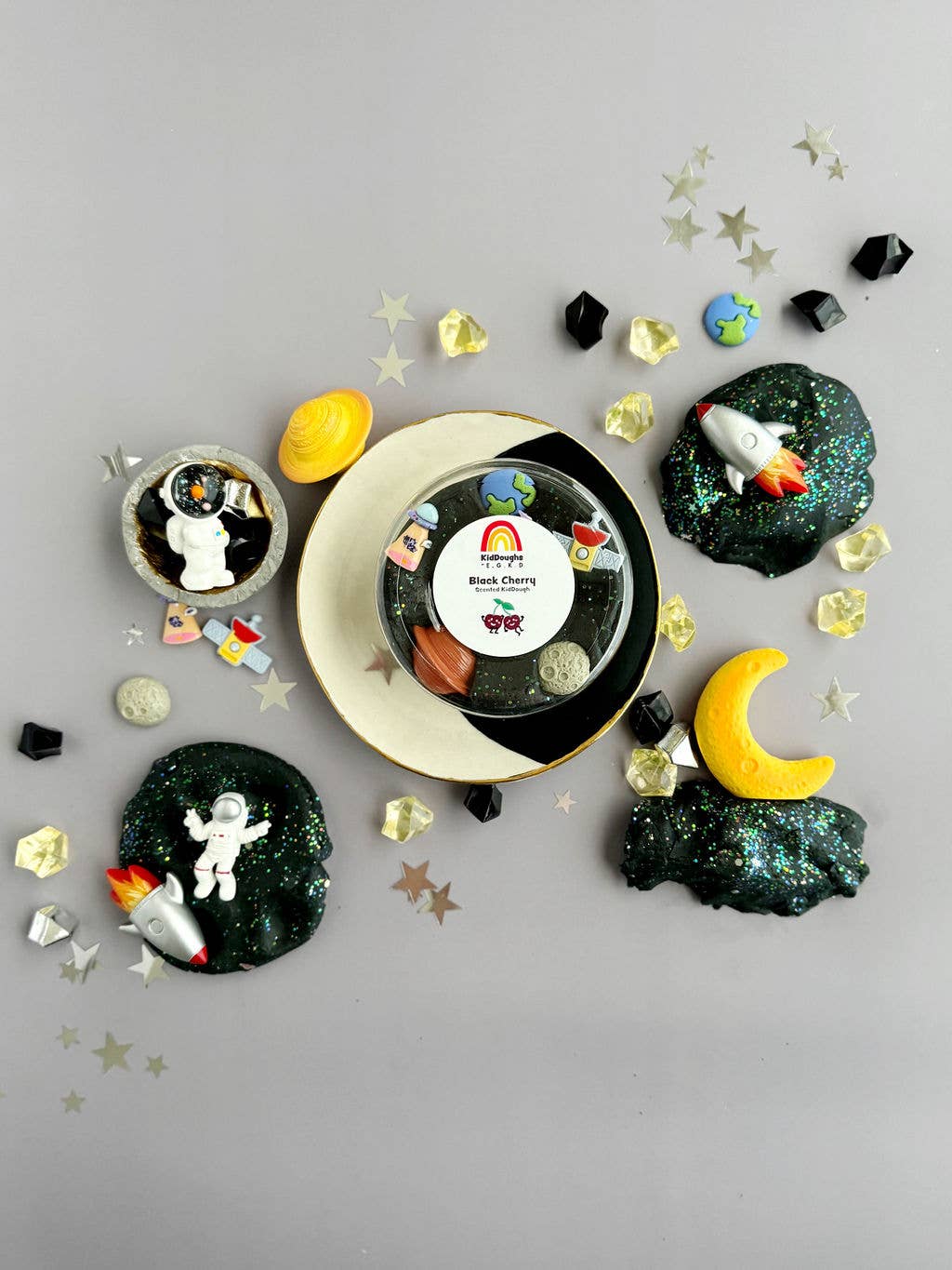 Space (Black Cherry) KidDough Play Kit - Bria Blair Creative