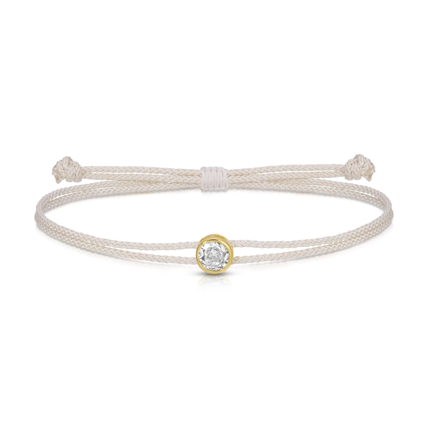 Sparkling Circle Adjustable Slider Bracelet: Burgundy - Bria Blair Creative