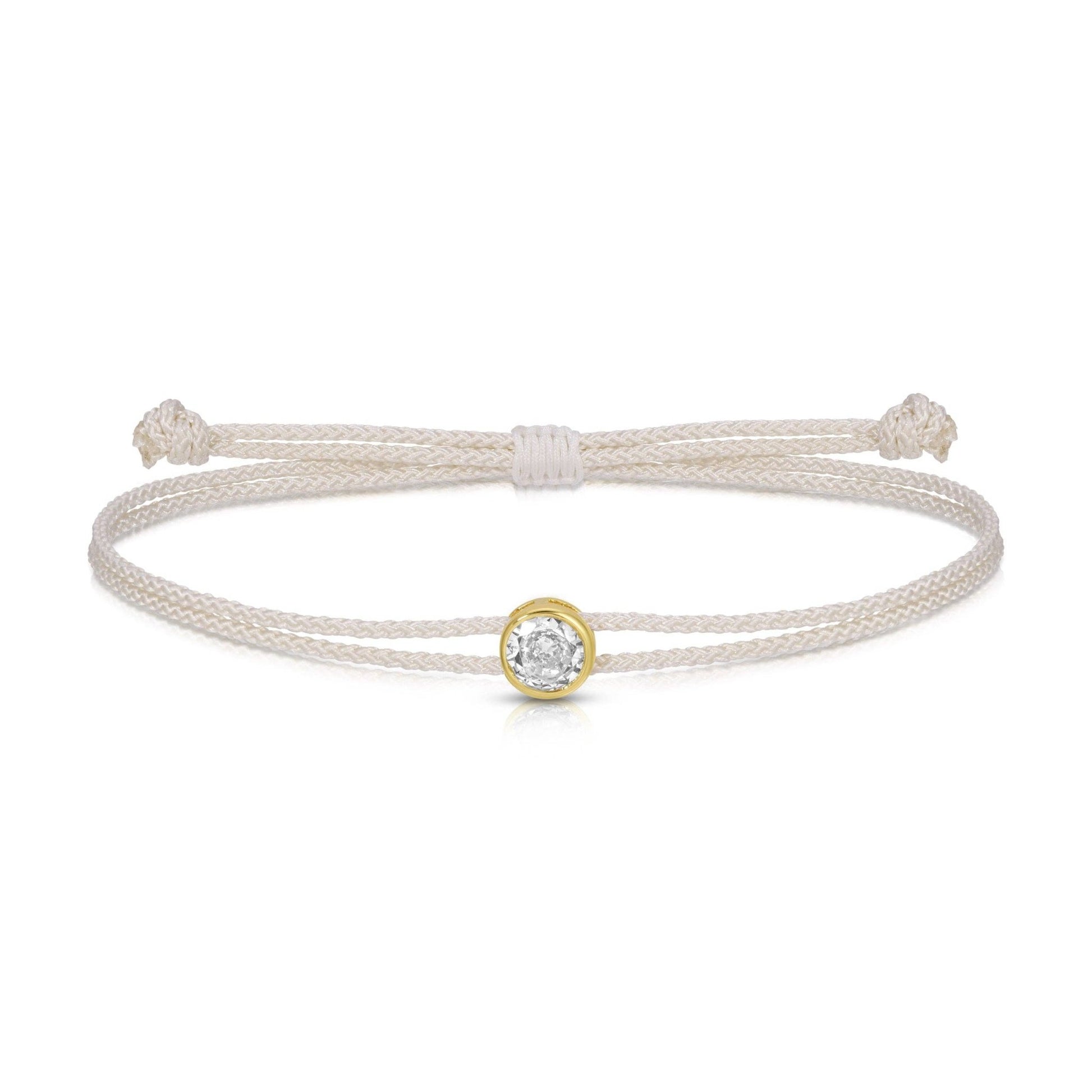 Sparkling Circle Adjustable Slider Bracelet: Burgundy - Bria Blair Creative