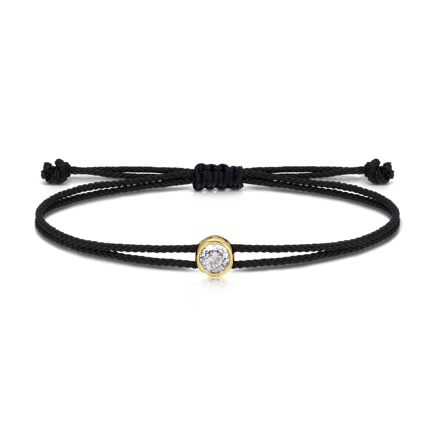 Sparkling Circle Adjustable Slider Bracelet: Burgundy - Bria Blair Creative