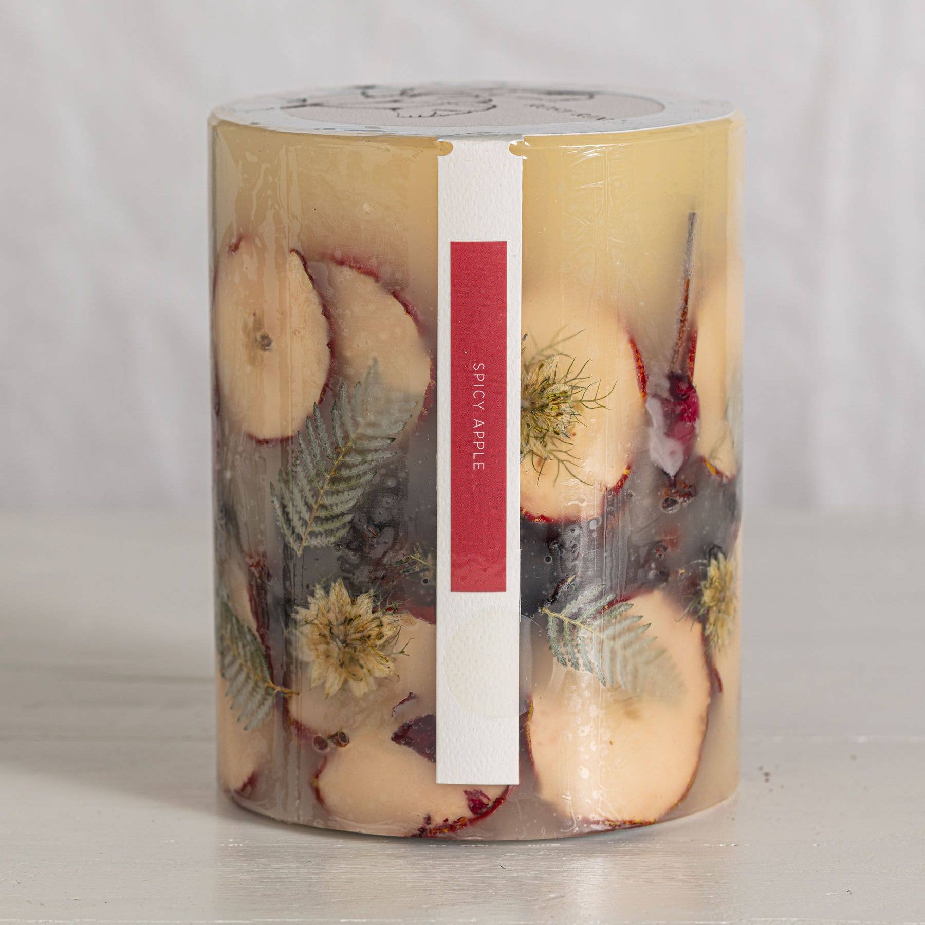 Spicy Apple Small Round Botanical Candle - Bria Blair Creative
