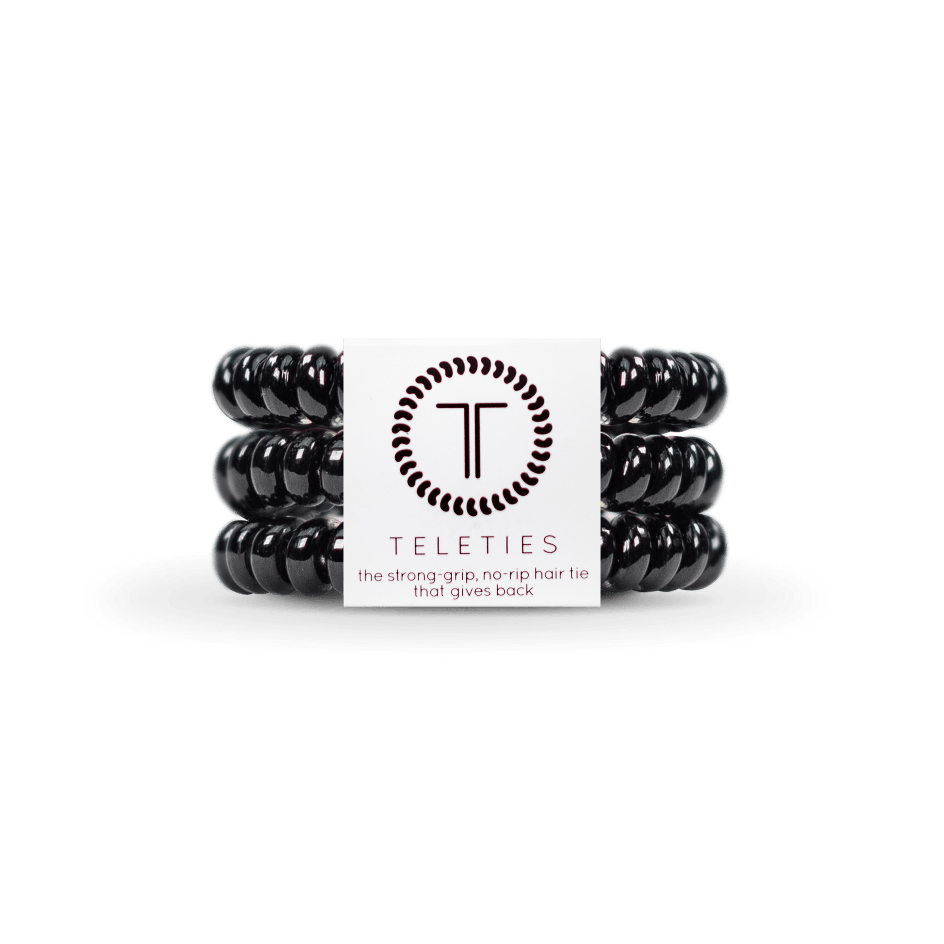 Spiral Hair Coils | Small | Jet Black Hair Ties - Bria Blair Creative
