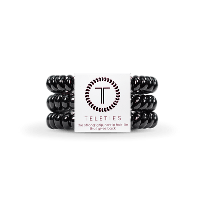 Spiral Hair Coils | Small | Jet Black Hair Ties - Bria Blair Creative