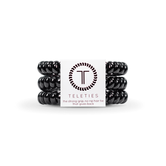 Spiral Hair Coils | Small | Jet Black Hair Ties - Bria Blair Creative