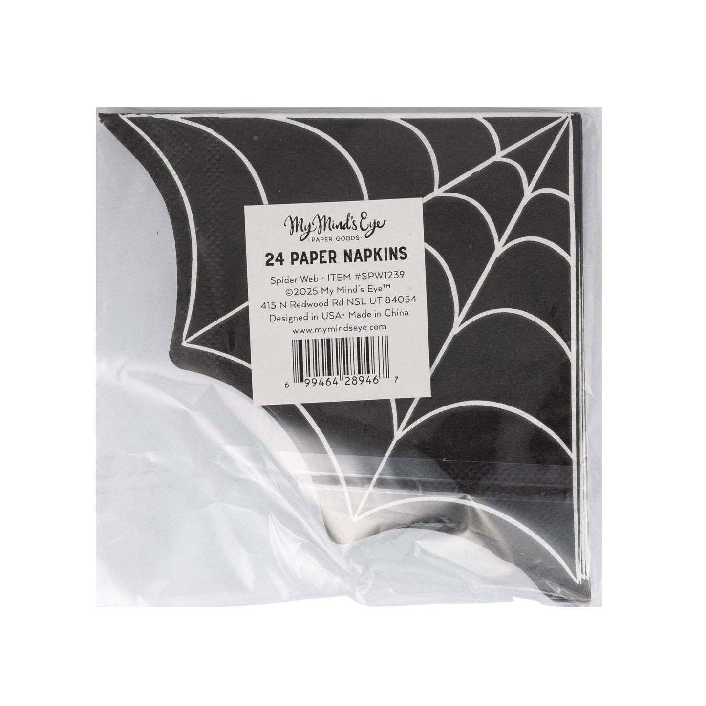 SPW1239 - Spider Web Cocktail Napkin - Bria Blair Creative