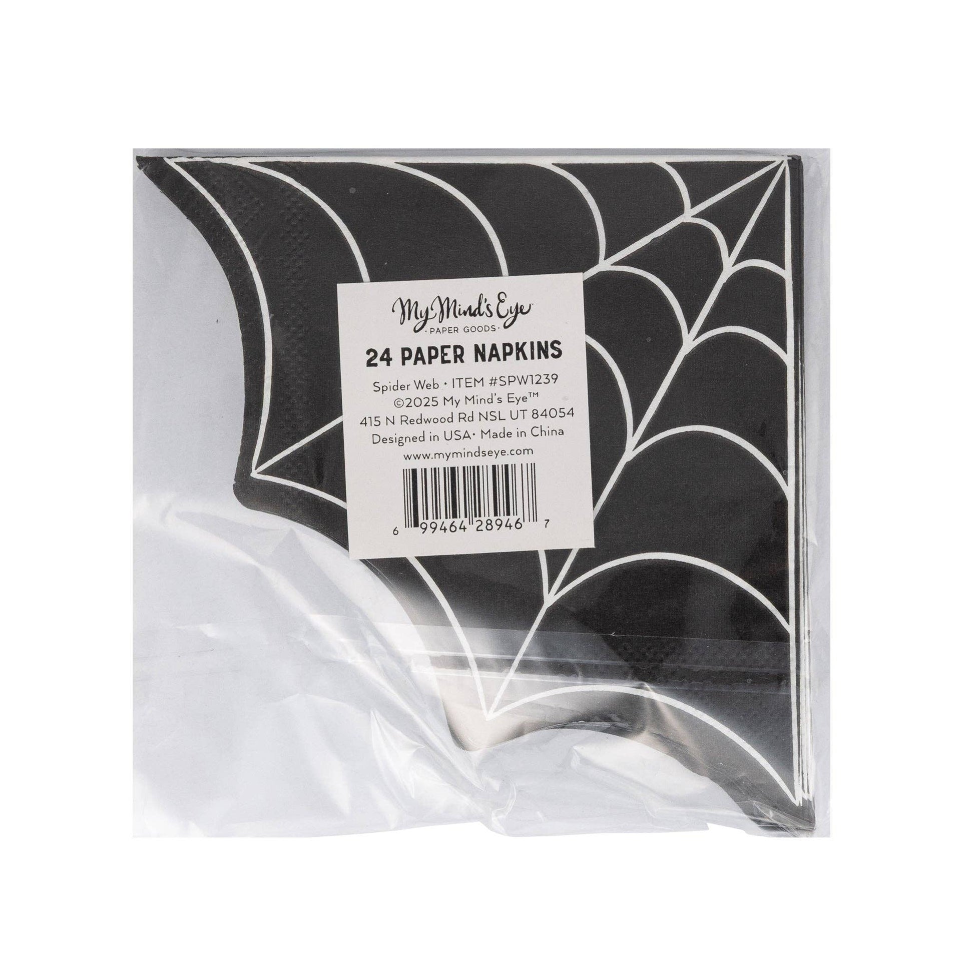SPW1239 - Spider Web Cocktail Napkin - Bria Blair Creative