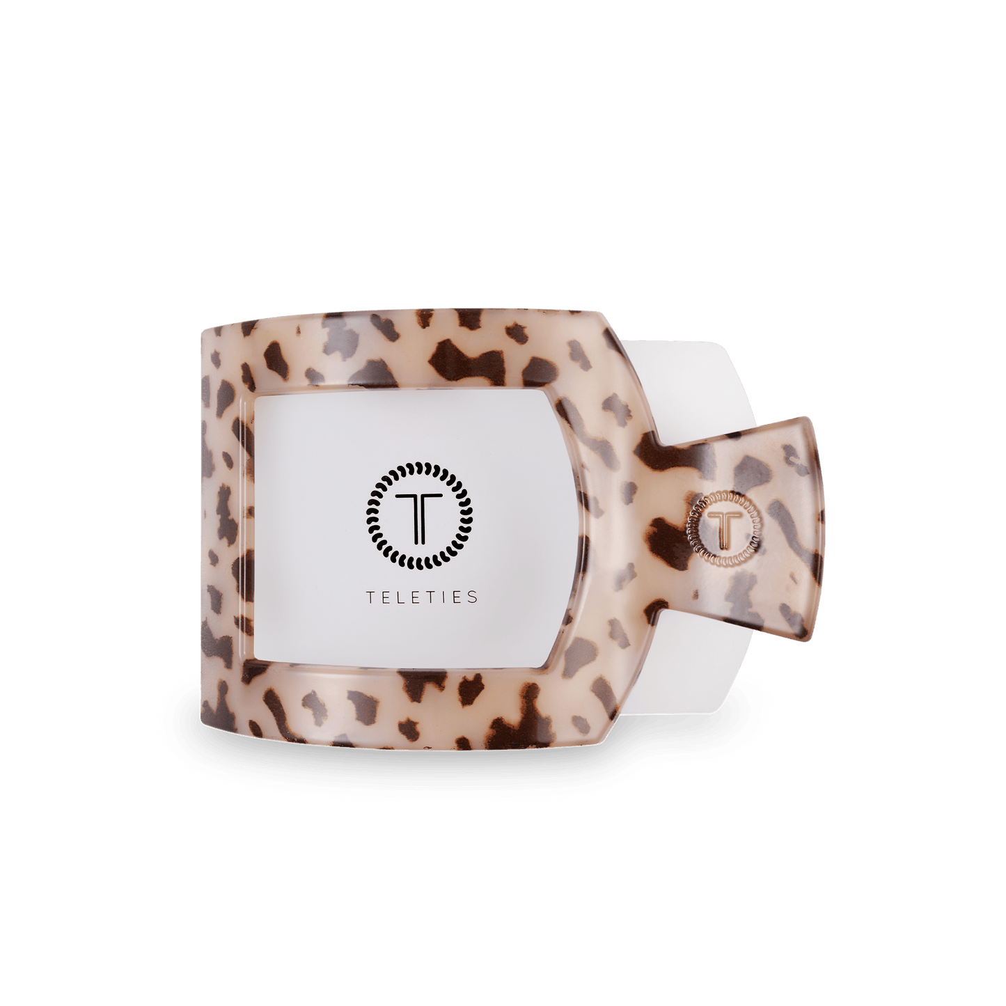 Square Flat Hair Clip | Med. | Blonde Tortoise - Bria Blair Creative
