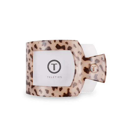 Square Flat Hair Clip | Med. | Blonde Tortoise - Bria Blair Creative