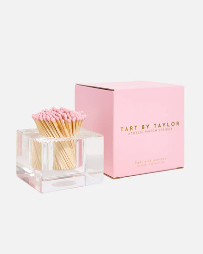 Square Match Striker | Light Pink Matches - Bria Blair Creative
