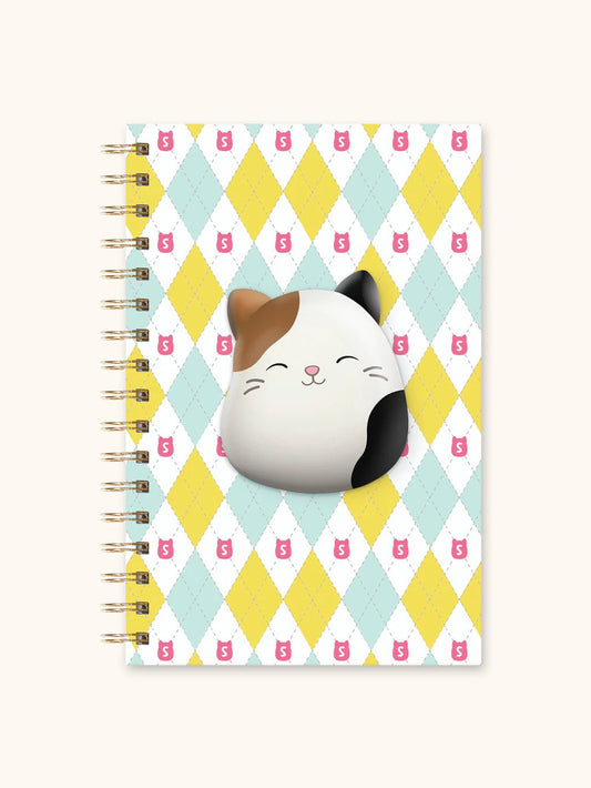 Squishmallows Back - to - Campus Medium Spiral Notebook with Squishy Puff - Cam - Bria Blair Creative