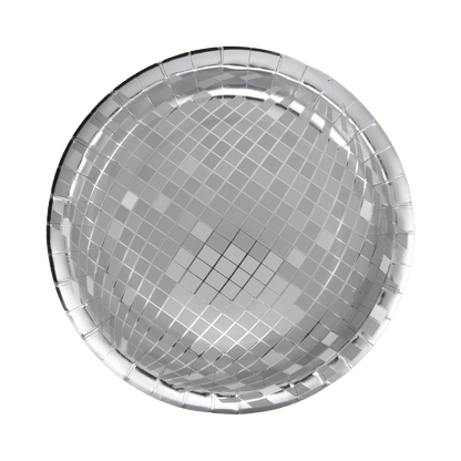 SSC1141 - Silver Disco 9" Plate - Bria Blair Creative